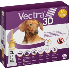 Vectra 3D Вектра 3Д краплі на холку для собак 1.5-4 кг 3 х 0,8 мл (81565)